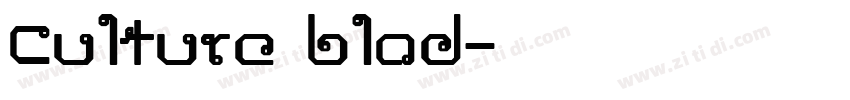 Culture blod字体转换